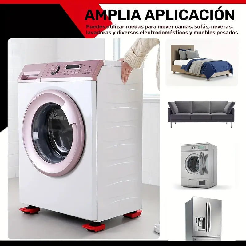 5 piezas de sistema de movimiento de muebles de alta resistencia, sin carga, sin batería necesaria