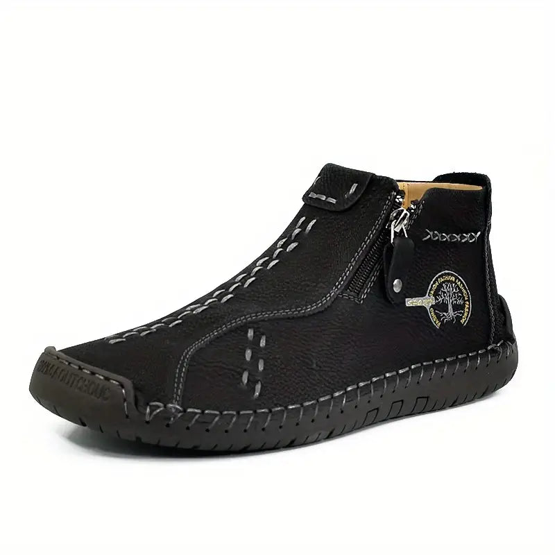 Green - Botines de Piel Ergonómicos para Hombre