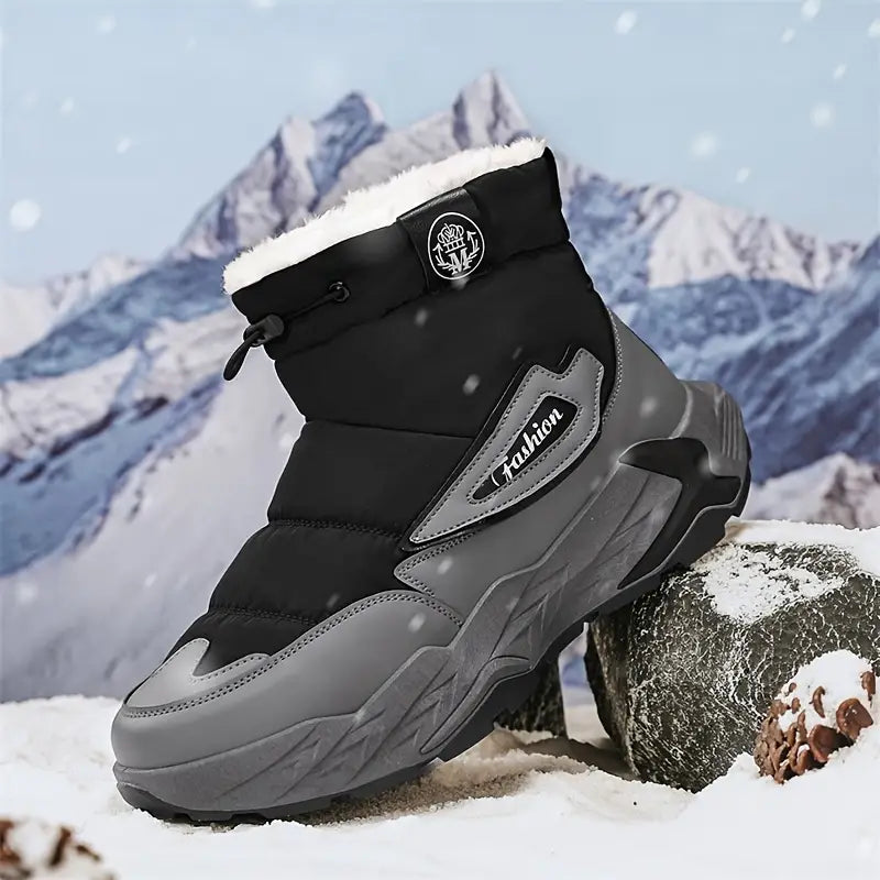 Aiden - Botas de Nieve de Caña Alta con Forro de Vellón - Cálidas, Elegantes y Cómodas