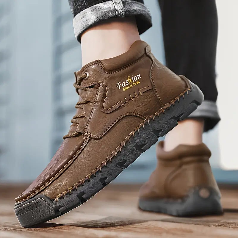 Enzo - Botines de Piel Ergonómica para Hombre