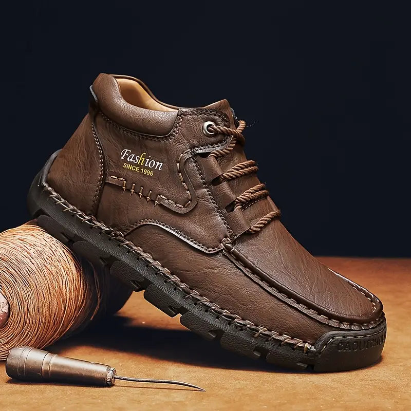 Enzo - Botines de Piel Ergonómica para Hombre