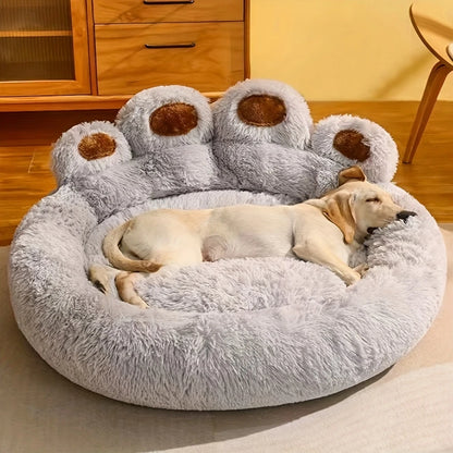 1pc Cama De Perro Calmante De Felpa, Lavable, Cama Para Mascotas De Tamaño Mediano, Suave Y Acogedora