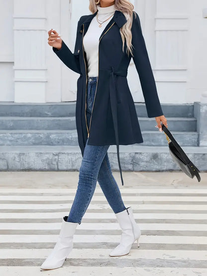 Aruka - Remera Trench Casual con Bolsillos