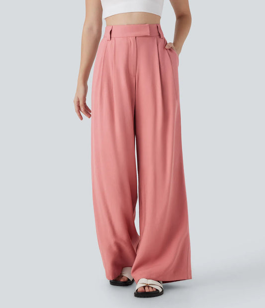 Cloudy - Pantalones Anchos Casuales con Bolsillos