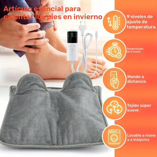 Alfombra calentadora de pies eléctrica para el hogar en invierno