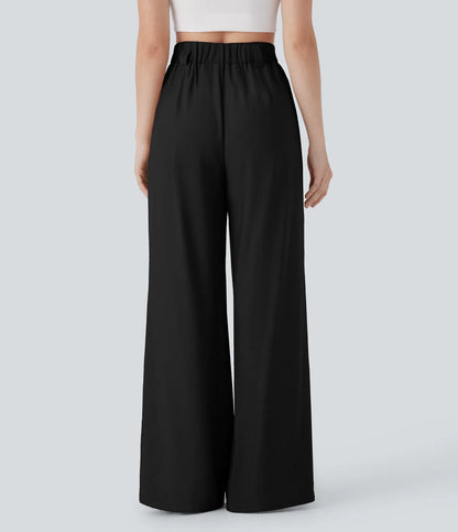 Cloudy - Pantalones Anchos Casuales con Bolsillos