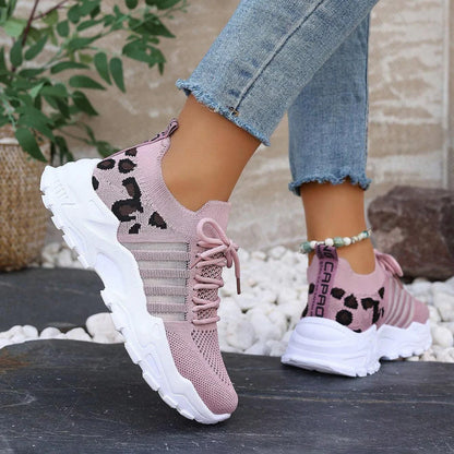 Zapatillas Deportivas de Mujer con Detalles de Animal Print