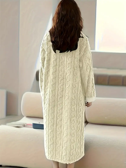 Albornoz de Invierno para Mujer en Vellón Cálido