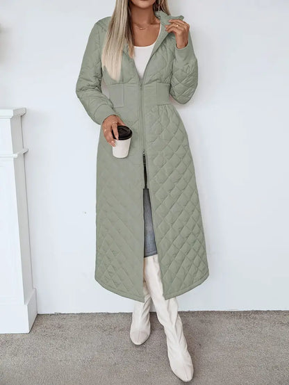 Veronica - Chaqueta Larga de Mujer Acolchada