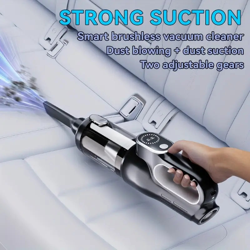 Aspirador de Coche Suitu, Super Potente, mano de obra, inalámbrico, recogedor de polvo con carga USB
