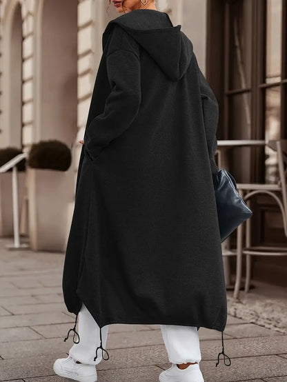 Donatella - Chaqueta con Capucha Larga y Oversize