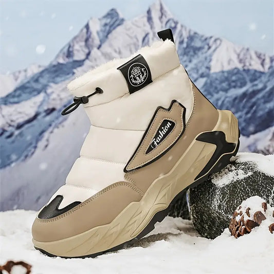 Aiden - Botas de Nieve de Caña Alta con Forro de Vellón - Cálidas, Elegantes y Cómodas
