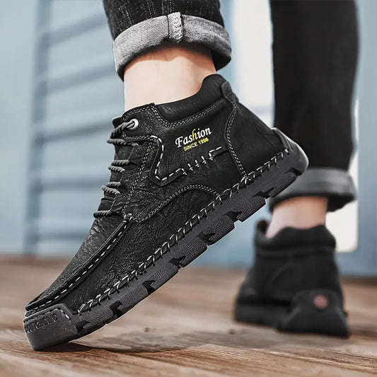 Enzo - Botines de Piel Ergonómica para Hombre