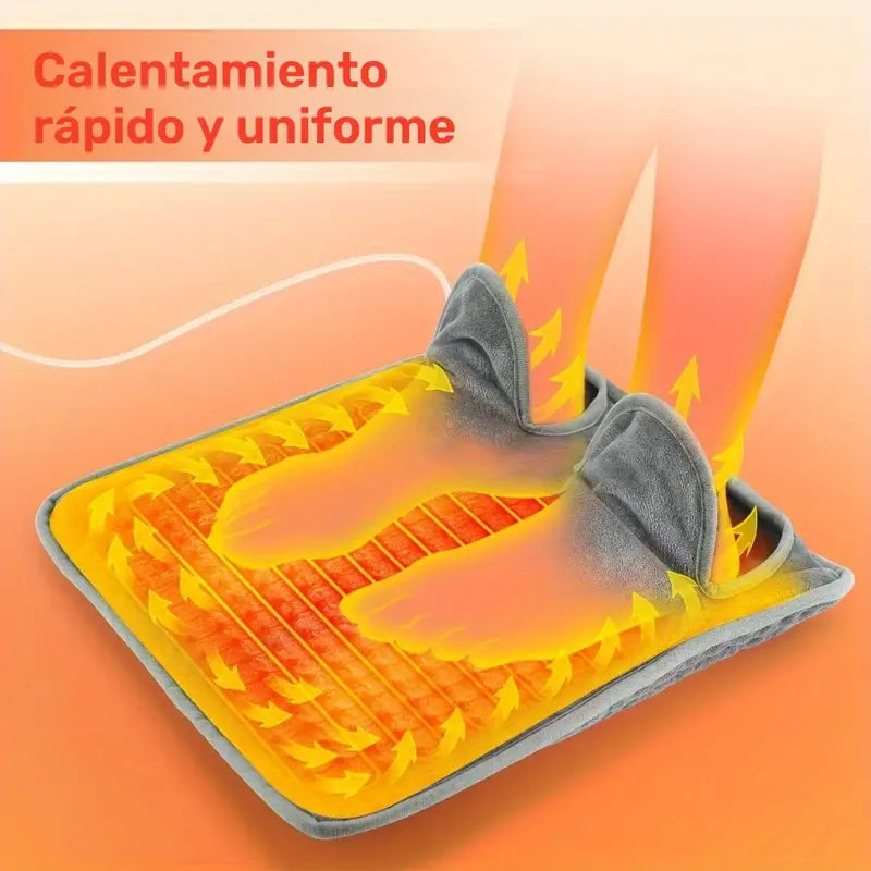 Alfombra calentadora de pies eléctrica para el hogar en invierno