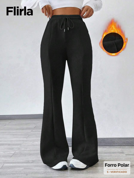 Olivia - Pantalones Térmicos Tipo Bota Campana