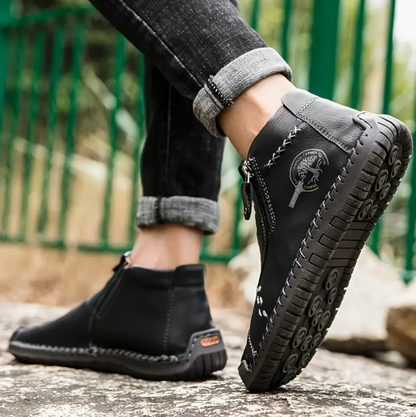 Green - Botines de Piel Ergonómicos para Hombre