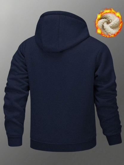Moye - Remera de Hombre Acolchada Interior Polar