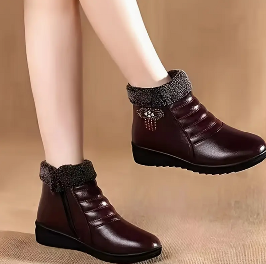 Yako - Botines Cortos de Piel Antideslizante