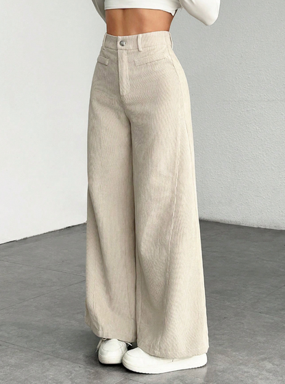 Iliana - Pantalón de Pana Bota Campana