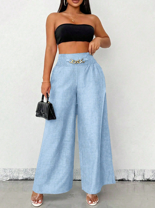 Adelini - Pantalon Elegante de Vestir con Cinturon Gratis Estilo Bota Campana