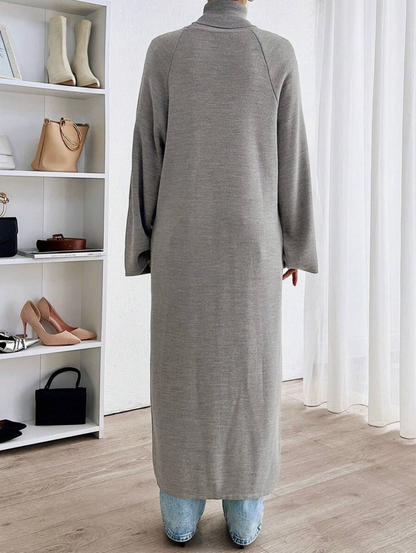 Estela - Jersey Largo Cuello Alto Minimalista