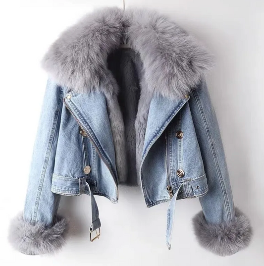 Luli - Chaqueta Tejana con Pelo