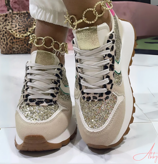 Abby - Zapatillas Ergonómicas con Detalles Glitter