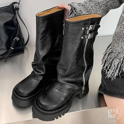 Botas Emilia - Botas Altas de Cuero