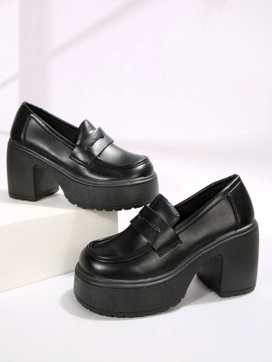 Heels - Tacones con Plataforma de Piel
