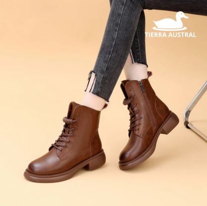 Odelia - Botines de Cuero Genuino Antideslizante