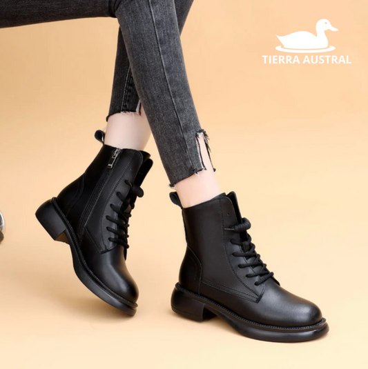 Odelia - Botines de Cuero Genuino Antideslizante
