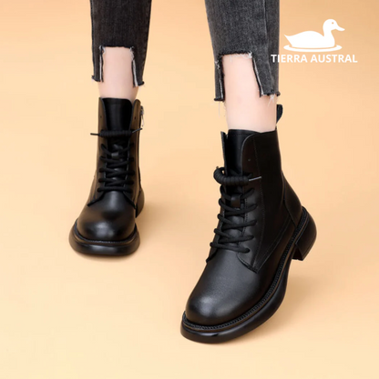 Odelia - Botines de Cuero Genuino Antideslizante