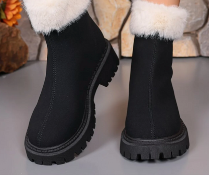Apache - Botines de Cuero Interior Polar