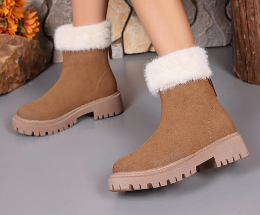 Apache - Botines de Cuero Interior Polar