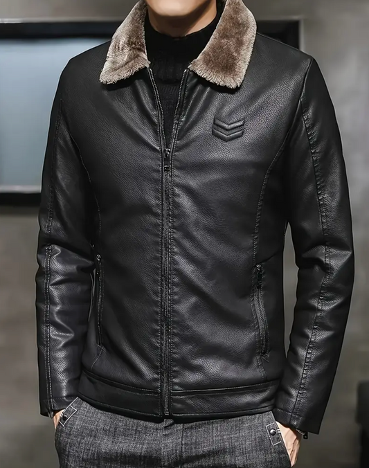 Theo - Remera de Cuero Interior Polar