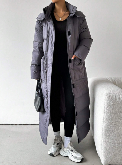 Atiko - Remera  larga con capucha casual de manga larga para mujer en invierno