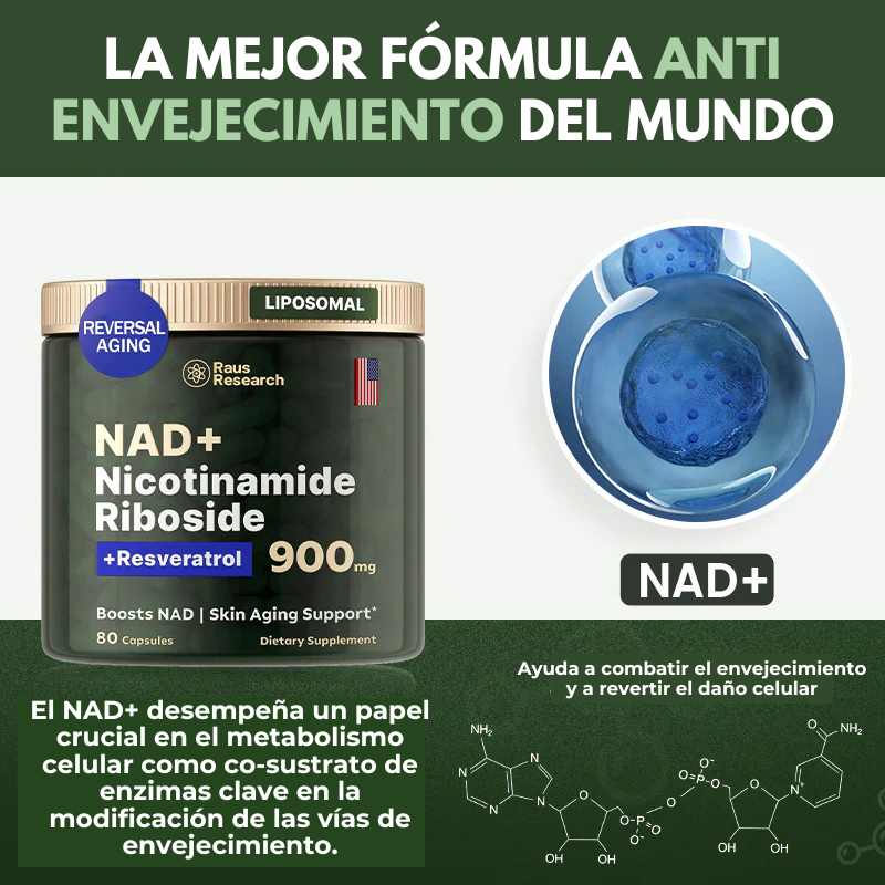 ActiveLife® NAD+ de Alta Pureza – La Revolución Anti-Envejecimiento OFERTA 2X1