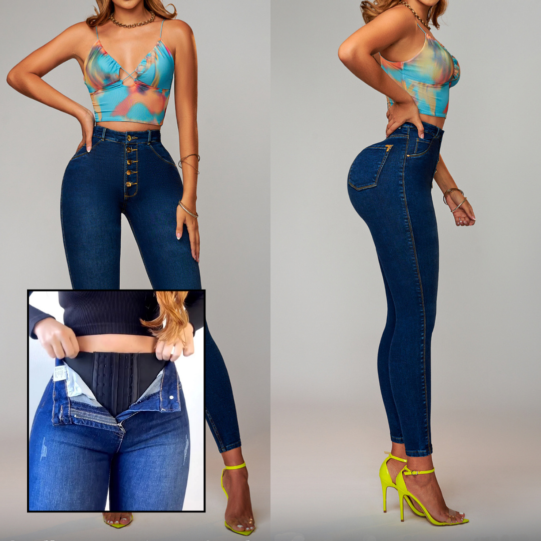 Casual - Jean con Faja Control Abdomen 2 en 1