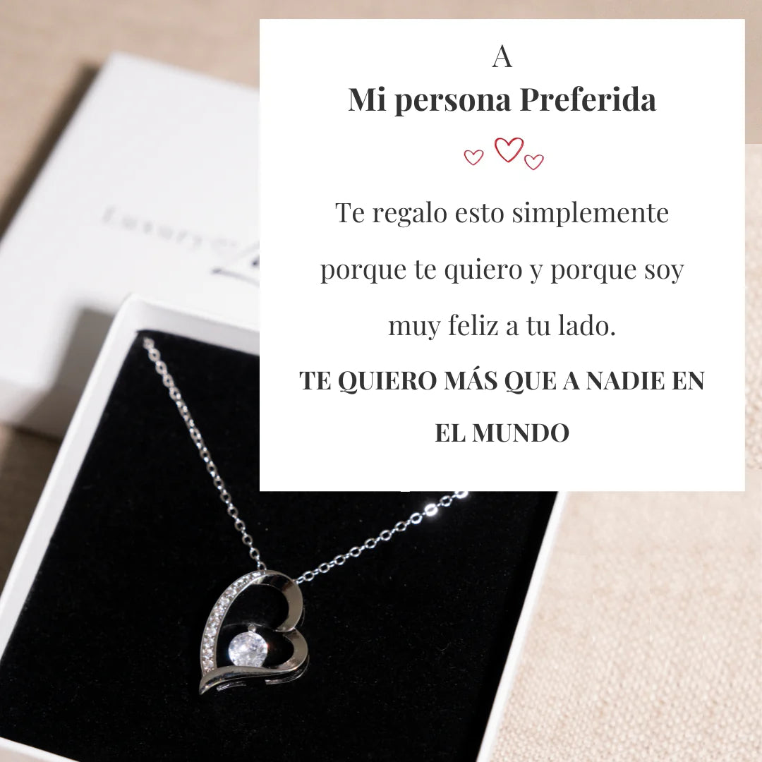 Collar Amor Eterno para mi Amor (con carta especial)