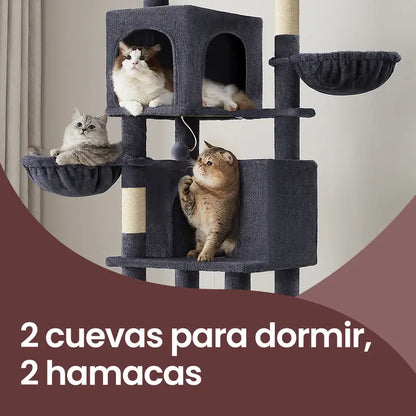 Árbol para Gatos de 175 cm, Torre Multinivel