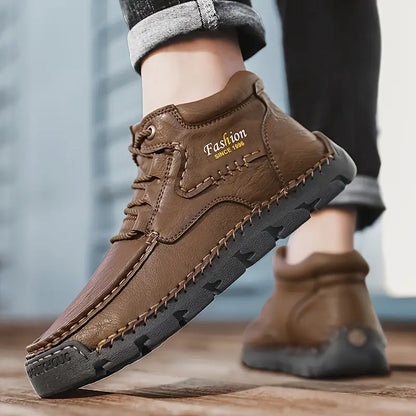 Enzo - Botines de Piel Ergonómica para Hombre